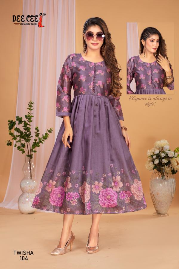 Deecee Twisha Digital Printed Flared Long Kurtis Collection